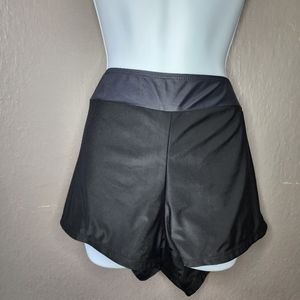 Denater Black Swim Boy Shorts NWOT
